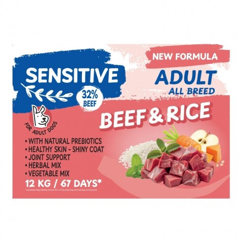 Dog Vital Sensitive Adult Beef&Rice All breeds 12kg
