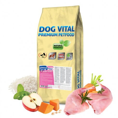 Dog Vital Sensitive Adult Rabbit&Rice All breeds 12kg