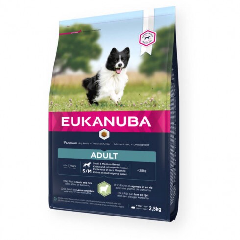 Eukanuba Adult Lamb & Rice Small & Medium kutyatáp 2,5kg