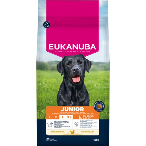 Eukanuba Junior Large kutyatáp 15kg