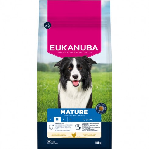 Eukanuba Mature & Senior Medium kutyatáp 15kg