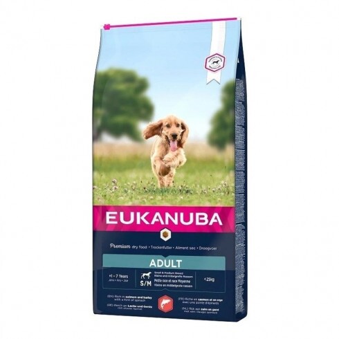 Eukanuba Adult Small & Medium Salmon & Barley kutyatáp 12kg
