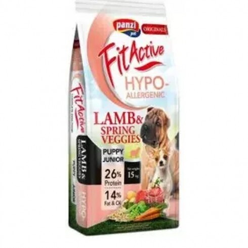 FitActive Originals Puppy&Junior Hypoallergenic Lamb & Spring Veggies 15kg