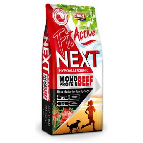 Panzi FitActive Next Hypoallergenic Mono Beef & Cranberry 15+1,5kg
