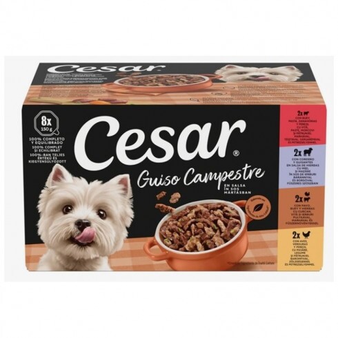 CESAR alutálca 8-pack Válogatás mártásban 8*150g