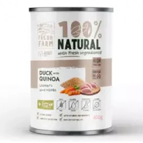Fresh Farm Coarse pate - duck, quinoa, carrots & herbs 400g