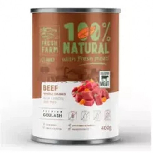 Fresh Farm Goulash - beef, carrots & peas 400g