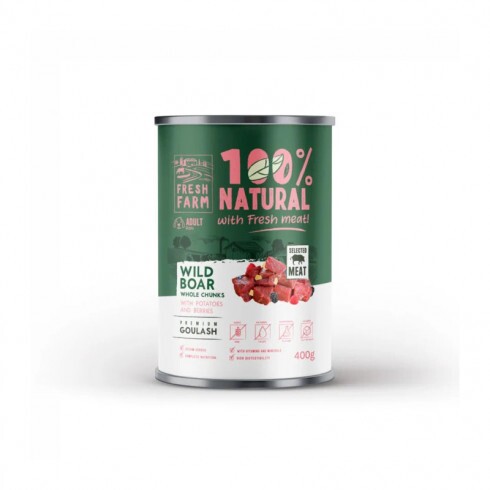 Fresh Farm Goulash - wild boar, potatoes & berries 400g