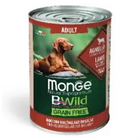 Monge BWild Grain Free Dog konzerv - Bárány, sütőtök, cukkini 400g