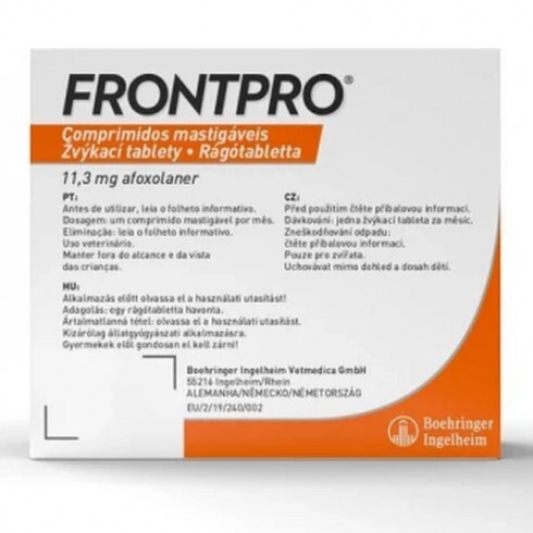 Frontpro 11,3 mg rágótabletta 2-4 kg 3X
