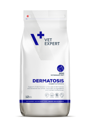 VetExpert Veterinary Diet Dermatosis kutyáknak nyúl & burgonya 12 kg