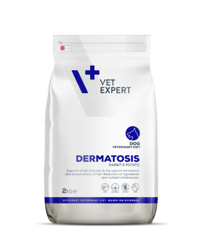 VetExpert Veterinary Diet Dermatosis kutyáknak nyúl & burgonya 2 kg