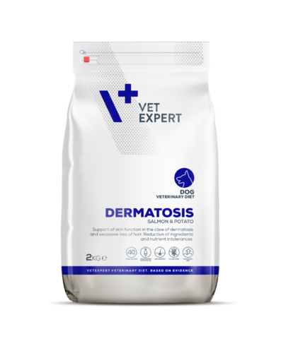 VetExpert Veterinary Diet Dermatosis kutyáknak lazac & burgonya 2 kg