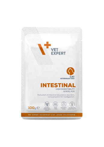 VetExpert Veterinary Diet Intestinal tasak macskáknak 100 g