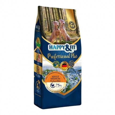 Happy&Fit Professional Plus Adult Medium Fresh Chicken & Millet 18kg