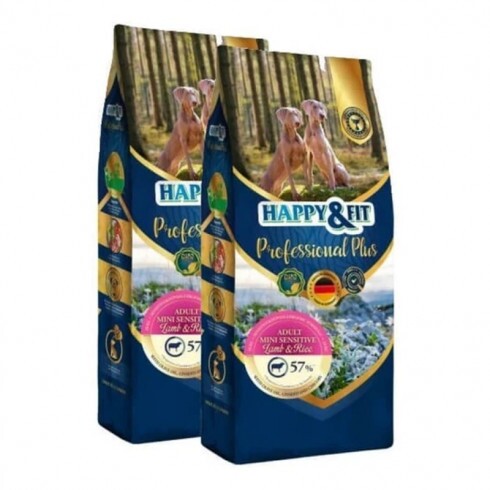 Happy&Fit Professional Plus Adult Mini Sensitive Lamb & Rice 2x18kg