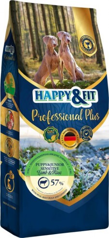 Happy&Fit Professional Plus Puppy & Junior Sensitive Lamb & Rice 2x18kg