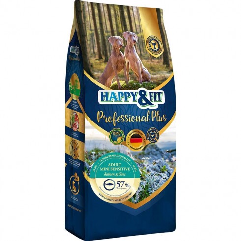 Happy&Fit Professional Plus Adult Mini Sensitive Salmon & Rice 18kg