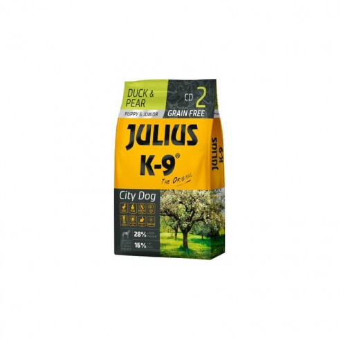 Julius-K9 Puppy & Junior Duck & Pear (Cd2) kutyatáp 10kg