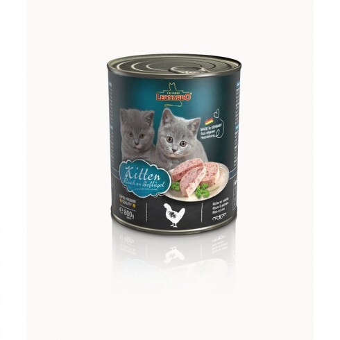 Leonardo konzerv Kitten baromfiban gazdag 800g
