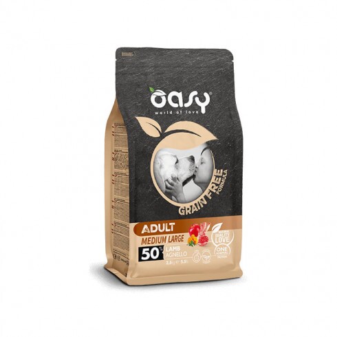 Oasy Dog GF Adult Medium/Large Lamb 2,5kg