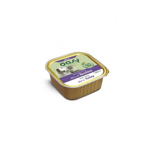 Oasy Dog Alutálka Tasty Paté Adult Turkey 150g