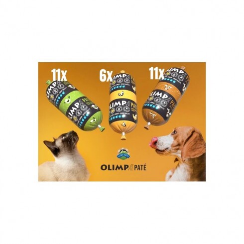 OLIMP Paté 200g MIX BOX marhamáj , kacsa+zöldség, csirke+máj,  28db/karton