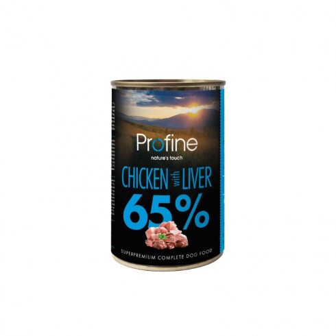 Profine Dog 65% konzerv - csirke & máj 400g