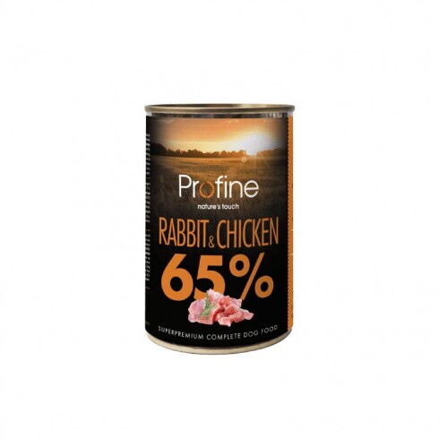 Profine Dog 65% konzerv - nyúl & csirke 400g