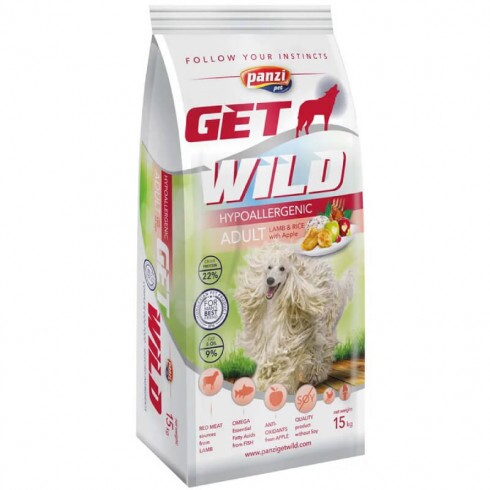 Panzi Getwild Adult Hypoallergenic Lamb & Rice kutyatáp 15kg