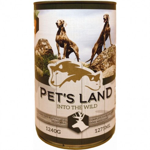 Pet s Land Dog Konzerv Vadhús répával 1240g