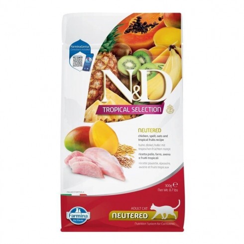 N&D Tropical Selection Cat Chicken Neutered Adult 300g