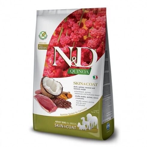 N&D Quinoa Dog Skin & coat kacsa & kókusz adult medium & maxi 7kg