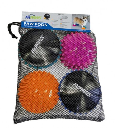 Paw Prosper FitPaws Mancs Pods, csúszásgátló aljjal (4 darabos készlet, hálós táska)