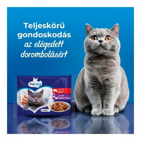 Prevital Alutasak Macska Zselés 4x100g Vegyes Íz Multipack