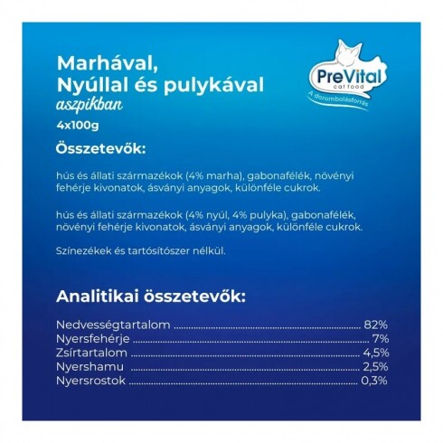 Prevital Alutasak Macska Zselés 4x100g Vegyes Íz Multipack