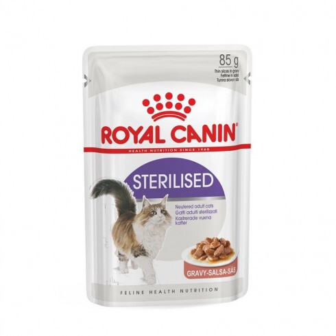 Royal Canin Sterilised Gravy 12x85g - ivartalanított felnőtt macska szószos nedves táp