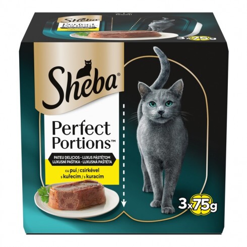 Sheba Perfect Portions Multipack Csirkés 6x37,5g