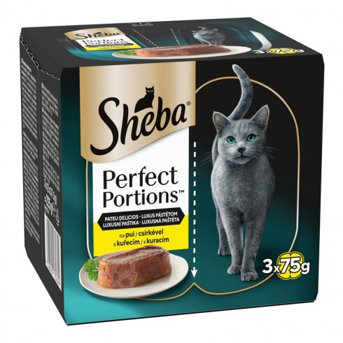 Sheba Perfect Portions Multipack Csirkés 6x37,5g