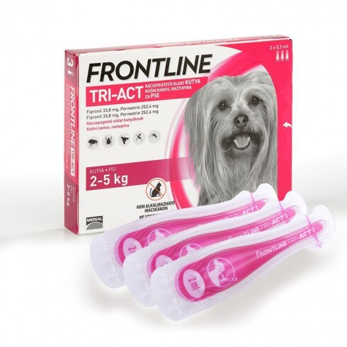 Frontline Tri-Act kutya XS 2-5 kg 3x