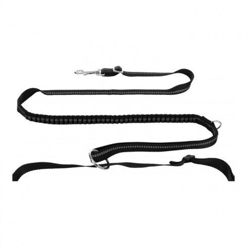 Trixie Futópóráz övvel - Öv: 70-130cm/23cm, póráz: 1,15-1,50m/20mm szürke