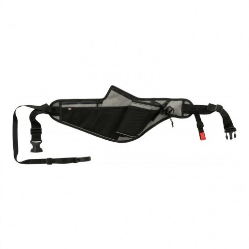 Trixie Futópóráz övvel - Öv: 70-130cm/23cm, póráz: 1,15-1,50m/20mm szürke