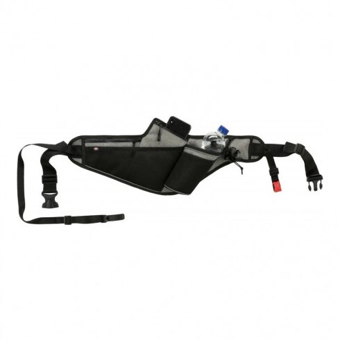Trixie Futópóráz övvel - Öv: 70-130cm/23cm, póráz: 1,15-1,50m/20mm szürke