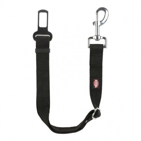 Trixie Rövid Póráz És Biztonsági Övbe Csat, 45-70cm/25mm, Fekete