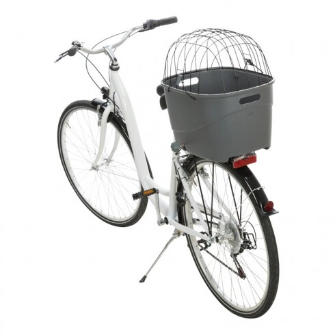 Trixie Kosár Biciklire Műanyag/Fém 36x48x46cm Szürke
