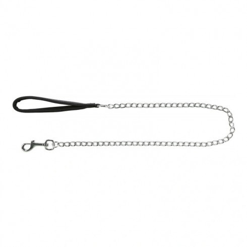 Trixie láncos póráz nylon fogóval 1m/3mm fekete