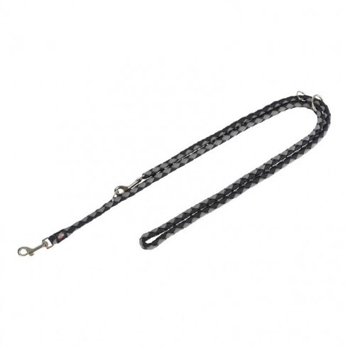 Trixie Cavo hosszabbítható póráz S–M 2m/12 mm fekete/ezüst