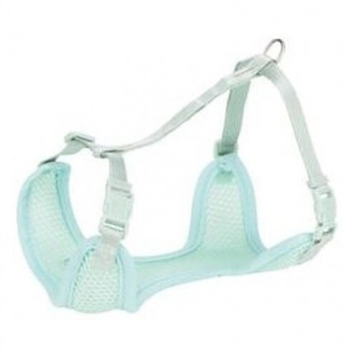 Trixie Hám Soft Pórázzal Junior & Puppy, M–L: 36–50 cm/10 mm, 2,00 m, Menta