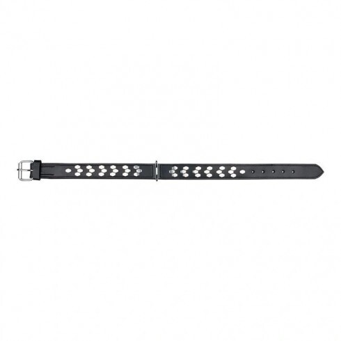 Trixie Nyakörv Active bőr csavarokkal L-XL 55-65cm/40mm fekete