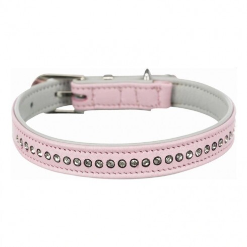 Trixie Nyakörv Active Comfort Strasszkövekkel XXS–XS 17–21cm/12mm Pink